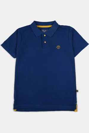 V-Mart Boys Polo Collar Short Sleeves Cotton T-shirt