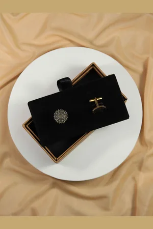 Tossido Gold-Plated Floral Cufflink