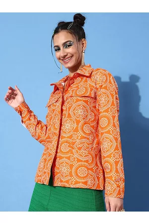 KASSUALLY Women Printed Pleated Blazer