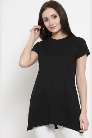 Kalt Women Black Solid Tunic