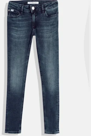 Calvin Klein Girls Skinny Fit Clean Look Stretchable Jeans