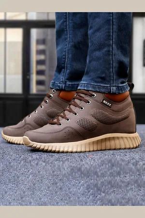 BXXY Men Perforated Hidden Elevator Height increasing High-Top Sneakers
