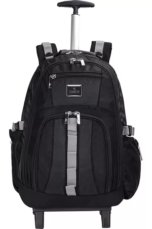 THE CLOWNFISH Tramp Water Resistant Hip Strap and Earphone Gate Two Wheel Backpack