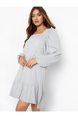 Boohoo Square Neck A-Line Mini Dress
