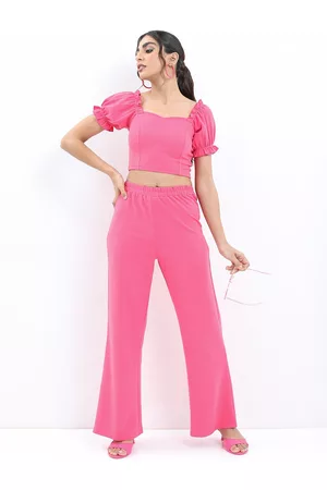 Ketch Women Crop Top With Trousers