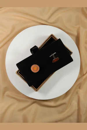 Tossido Men Round Cufflink