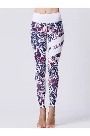 JC Collection Women Floral Printed Gym Tights