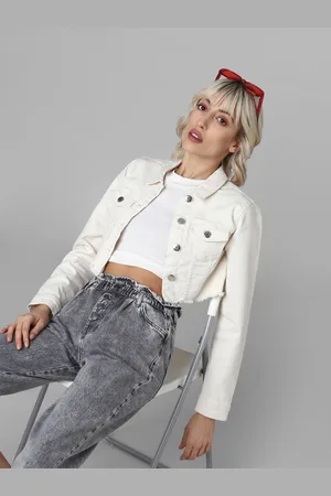 Buy online White Faux Leather Jacket from jackets and blazers and coats for  Women by The Indian Garage Co for ₹1809 at 58% off | 2024 Limeroad.com