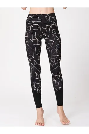 JC Collection Women Printed Rapid-Dry Technology Tights
