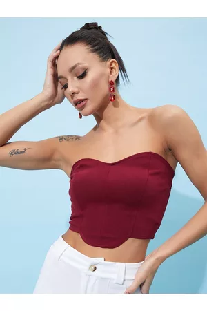 ATHENA Strapless Tube Crop Top