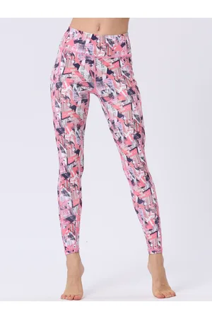 JC Collection Women Abstract Printed Training Or Gym Tights