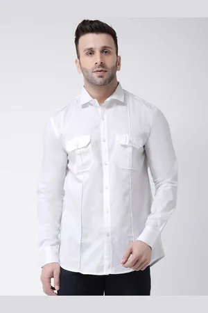 Hangup Slim Fit Spread Collar Cotton Casual Shirt