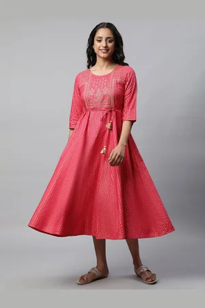 AURELIA Floral Print A-Line Midi Dress