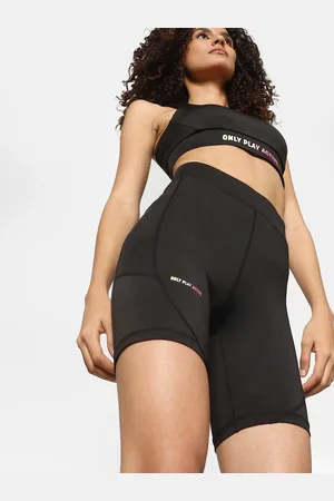 ONLY Women Onpgill Logo Train Skinny Fit High-Rise Cycling Sports Shorts