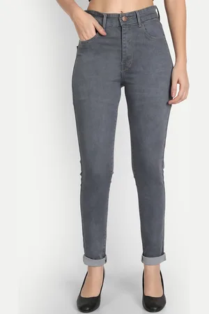 AngelFab Women Jean Skinny Fit High-Rise Stretchable Cotton Jeans