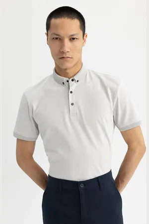 DeFacto Polo Collar Short Sleeve Casual T-shirt