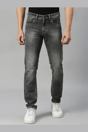 HJ HASASI Men Relaxed Fit Heavy Fade Stretchable Jeans