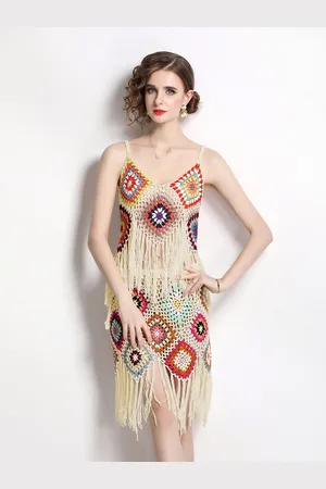 JC Collection Women Self Design Crochet Top with Skirt