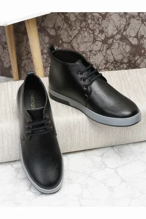 MUTAQINOTI Men Textured Mid-Top Regular Boots