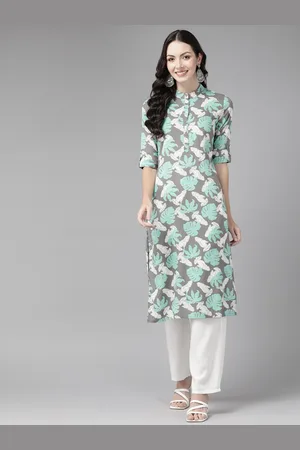Cayman Floral Printed Pure Cotton Kurta