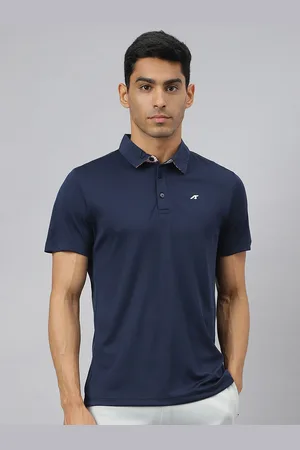 Alcis Men Train-Tech Anti-Static Slim-Fit Training Polo T-Shirt
