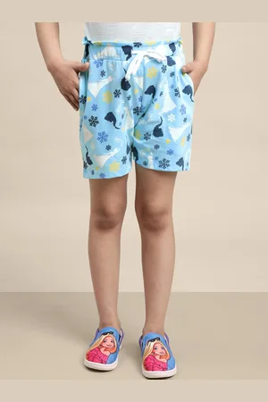 Kidsville Girls Frozen Printed Cotton Shorts