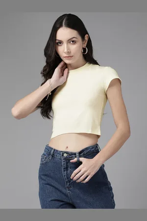 Cayman Solid Cotton Crop Top