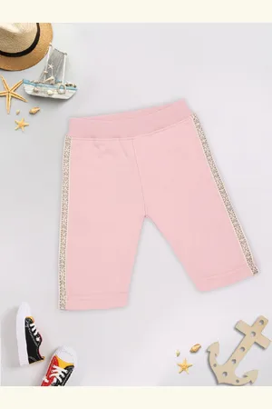 MeeMee Infant Girls Pink Solid Track Pants
