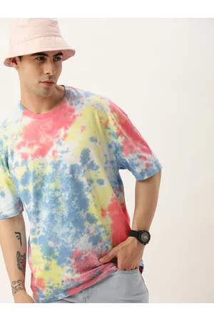Kook N Keech Tie and Dye Printed Pure Cotton Loose T-shirt