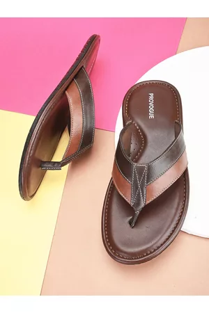 Provogue Men Textured Comfort Sandals