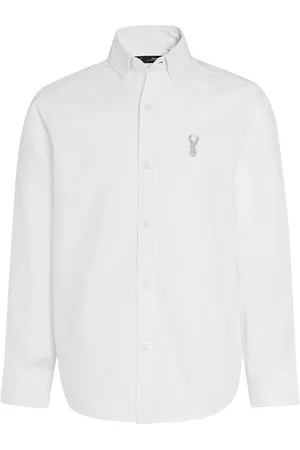 Next Boys White Regular Fit Solid Formal Shirt