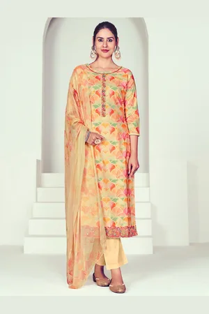 Stylee Lifestyle Printed Pure Cotton Unstitched Dress Material