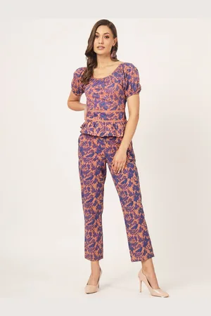 BEATNIK Floral Printed Top & Trouser Co-Ords