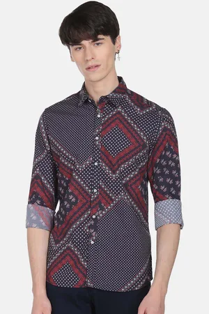 Flying Machine Ethnic Motif Printed Cotton Casual Shirt