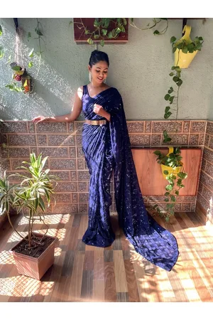 Mitera Embellished Sequinned Work Saree