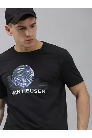 Van Heusen Men Graphic Printed Round Neck Sports T-shirt