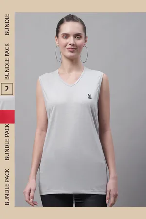 VIMAL JONNEY Pack Of 2 V-Neck Gym T-shirt