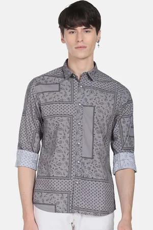 Flying Machine Ethnic Motif Printed Cotton Casual Shirt