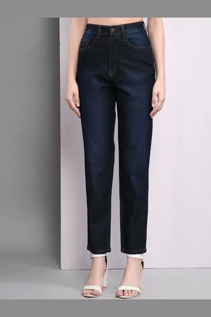 Guti Women Slim Fit High-Rise Stretchable Light Fade Cotton Jeans