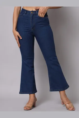 Guti Women Bootcut High-Rise Light Fade Stretchable Cotton Jeans