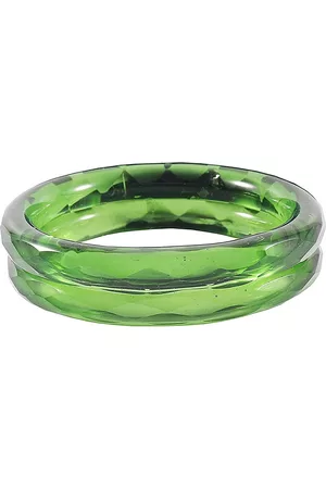 NMII Set Of 2 Diamond Pattern Glossy Kada Bangles