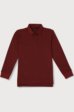 Gini and Jony Boys Polo Collar Long Sleeves Cotton T-shirt
