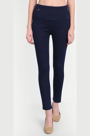 AngelFab Women Skinny Fit Mid-Rise Cotton Denim Jeggings