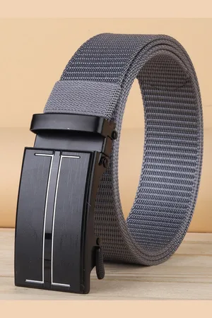 ZORO Men Textured Slider Buckle Belt