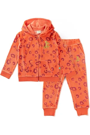 Juscubs Girls Printed Coat With Joggers