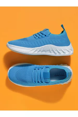 Tokyo Talkies Women Comfort Insole Contrast Sole Textile Sneakers