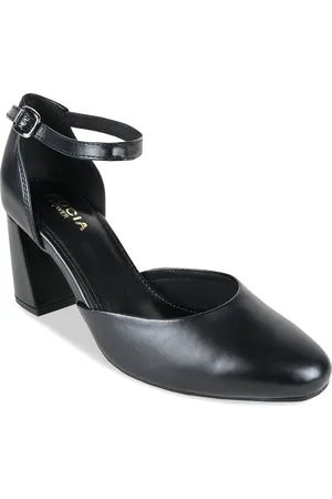 Rocia Round Toe Block Heel Pumps