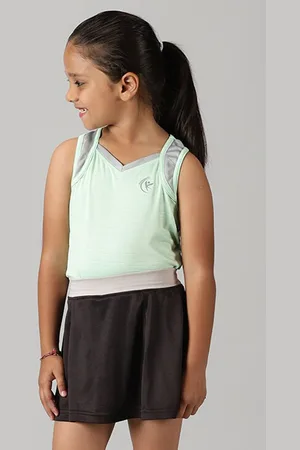 KiddoPanti Girls Tank Top with Skort