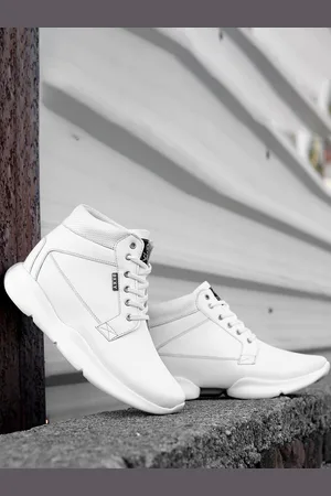BXXY Men High-Top Lightweight Lace-Up Sneakers