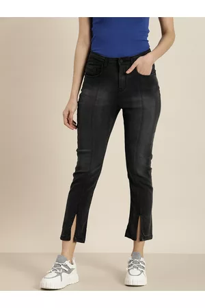 Moda Rapido Women Light Fade Stretchable Cropped Jeans